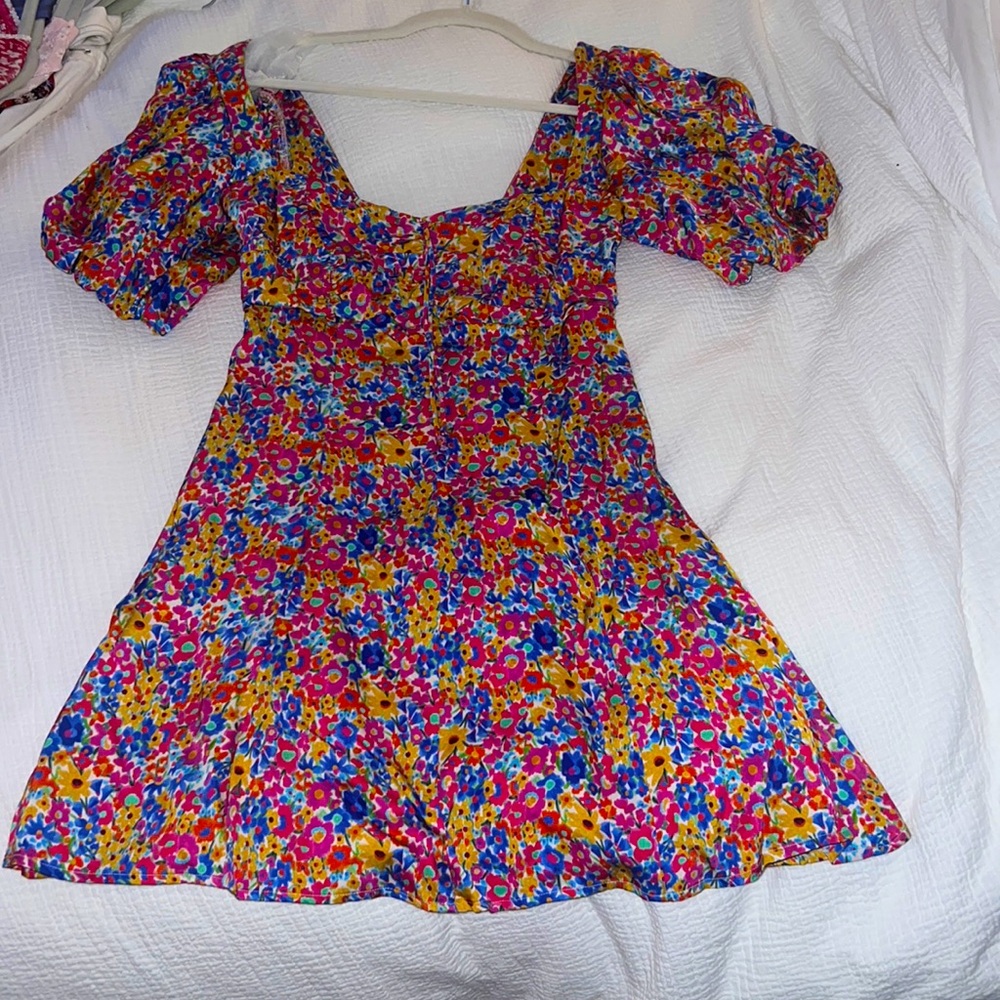 Small for love and lemons floral mini dress!
